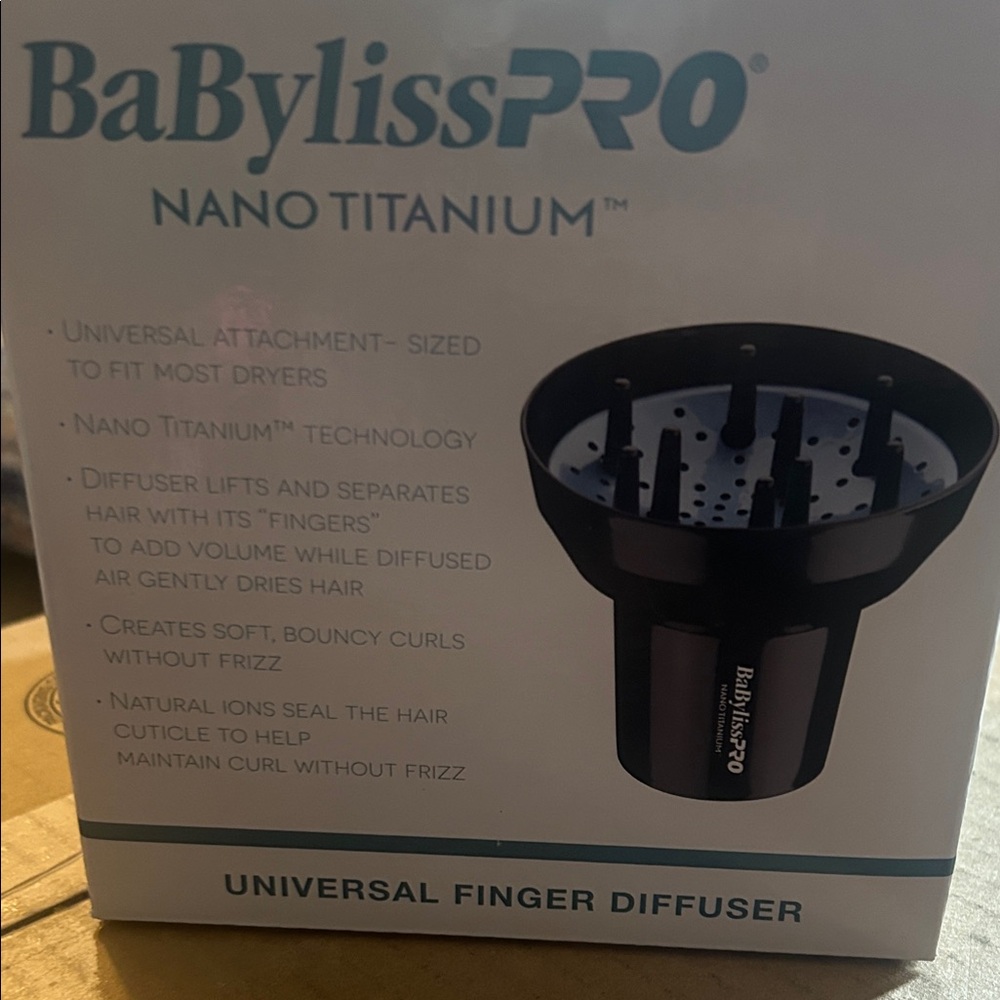 BaBylissPRO Black Nano Titanium Diffuser